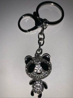 Crystal Panda bag/purse Charm keychain